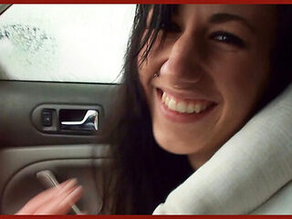 Czech Amateur Couple Terra Sweet & Syren Demer Public Sex - Blowjob & Creampie in Prague City