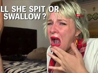 To Swallow or Not, the Cum Dilemma! Featuring Sexy Spunky Girl and Mister Spunks.