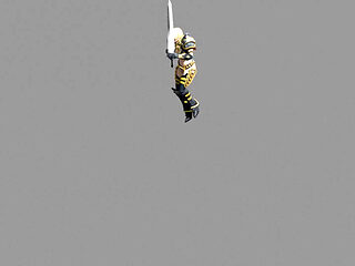 a girl dancing with sword