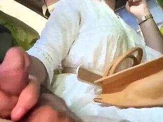 Indian Stepsister Gives Public Bus Handjob on First Anal Ride