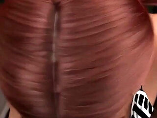 In Security: Silly Girl with Big Tits and Ass Is Sucking off Mr. Big Dick Boss Man in His Office - Episode 7