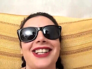 Amateur Italian Whore with Big Ass and Melons Loves Blowjob