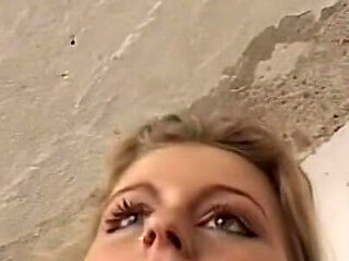 Blonde Babe's Wild Laundry Room Handjob and Orgasm