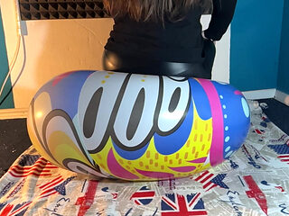 3 Huge 100cm Beach Balls Crushed by Us! 2 Cameras with Slowmo