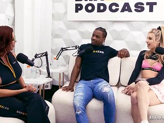 Big-Tits Cheerleader Kait, Damion Dayski, and Alexis Fawx Ride Hottest Brazzers