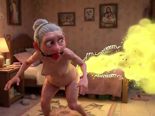 Granny Farting Heavily in Bedroom - Long & Stinky Farts