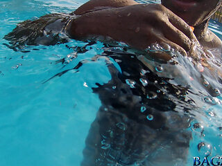 Unique Underwater Shots of Two Black Lesbians