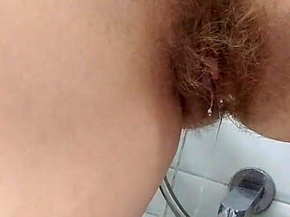 Pee in the Bathroom and Tits Teasing