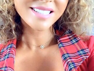 Big Boobed Blonde Masturbates With A Dildo In The Bathroom