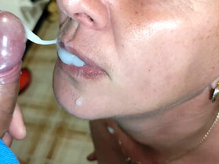 Amateur MILF Housewife Takes Cum in Mouth and Anal Creampie Compilation