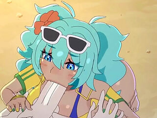 Brazilian Miku happily sucks and rides this cock
