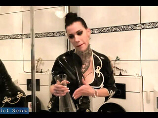 Hot German Mistress Alessa Milano Piss Slave Training - Femdom Toilet Punishment