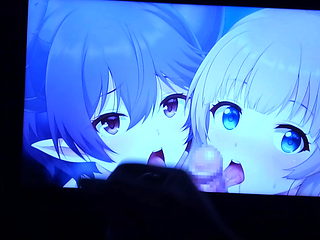 Anime SOP - Cum tribute 2 girls 