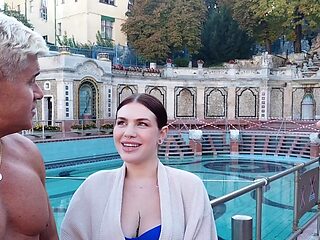 Big-titted Apra Shay devours Porno Dan in a steamy poolside encounter