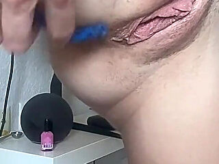 Hairy Bush in Low Sweats and Crop Top Tease Sexy Petite Girl with Pussy and Asshole Shaving and Worship