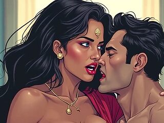 Glamorous 3D cartoon fantasy featuring Sexi Queen with steamy scenes