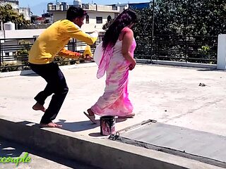 Hot Fuck on holi with widow sister-in-law.