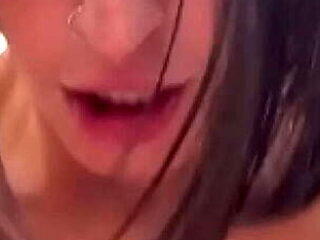 Shaved Latina LaSirena Gets Facial Cumshot on Her Big Tits - POV Sex Scene