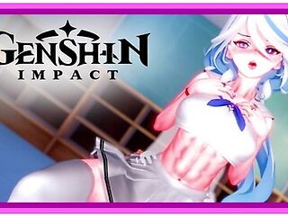 Genshin Impact - Focalors In School Uniform