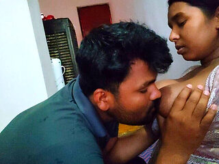 Bhabhi calls her boyfriend home and gets her big boobs sucked by her boyfriend and sucks his penis.
