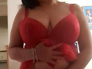 Showing off Hot MILF Tits