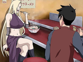 Naruto's Appointment with Ino to Eat Ramen in Ichiraku