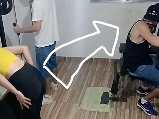 Gym Cheating Wife Gets Banged By Neighbor Next Door - Cuckold Husband Watches