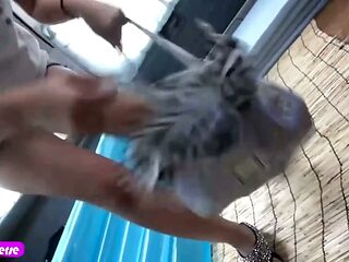 Bikini Gyaru Takes Charge in a Raw 3p. Grinding on Top Sends Her Into Huge Squirting Peaks and Two Hot Finishes