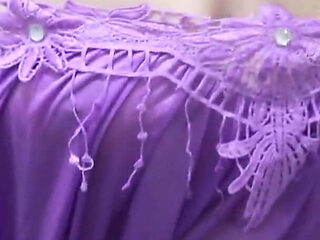 In the Bathroom Indonesian Transparant in Shiny Satin Lingerie Perfect Body Big Ass Tease