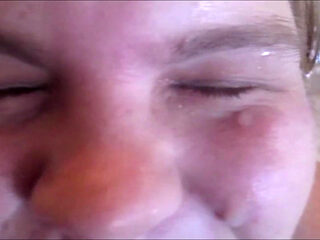 Cum Dumpster Wife Gets Bath Full of Hot Guys Cum