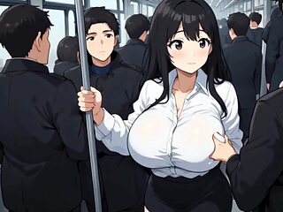 Anime public bus threesome sex ( AI generated )