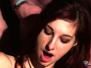 Mishka Devlin Nervous Teen Footballer Takes Load - Team Bukkake Facial & Throating POV