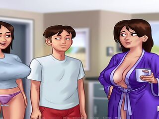 Animated manga scene featuring a focus on the backside