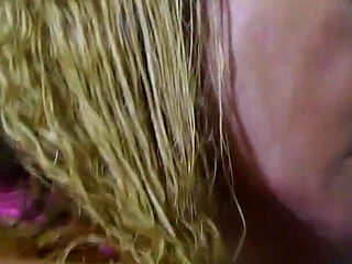 Sex Toy Blowjob and Dildo Fucking with Anal Play in the Shower in a Wet Tshirt