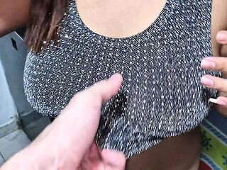 Upset Venezuelan Maid Fucks Hard After Washing Dishes - Big Natural Tits Latina Teen