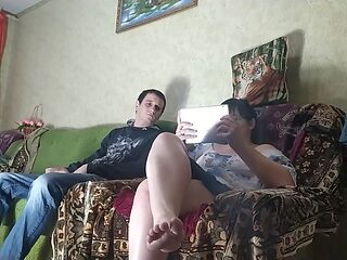 Interactive solo play with my favorite hentai and a focus on my pussy