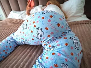 Stepdaughter Seduces Stepdad by Watching Porn with Door Open - Step Daughter