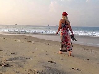 Mature Blonde Wife Enjoys Sex in Stockings