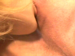 Blonde milf anal penetrated in the pool table cum in mouth