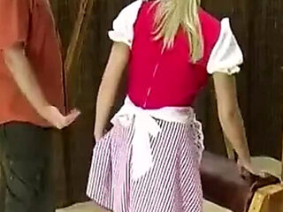 Blonde Teen Michelle Gets Vintage Spanking Punishment - Classic BDSM Domination