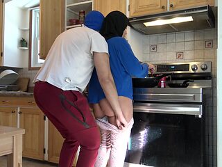 Verified Amateurs - Turkish Stepmother Lets Horny Stepson Fuck Her In The Kitchen - Turk Turbanli