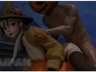 Lexa Enjoying Some Pumpkins Fortnite Animation - Gamer Girl