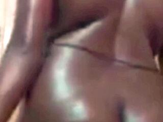 Desi Tamil Wife Renu Oiled Big Black Ass Massage by Landlord & Red Bikini Tease! Indianhotwifex