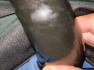 Latex Sheath Under Clothes Masturbation & Massage