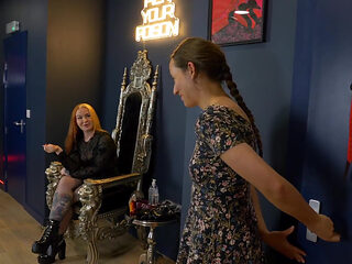 Collared, Gagged and Tailed: Mistress Elysia Trains Good Girl Mila in Pet Play