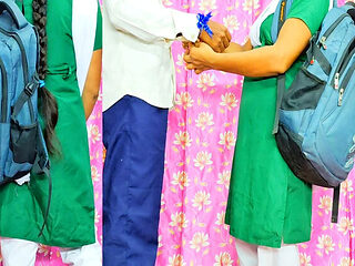 Desi School Girl Fucks Stepbrother on Rakshabandhan - Homemade Indian Sex with Puja