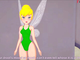 Tinkerbell Bikini Sex at the Beach