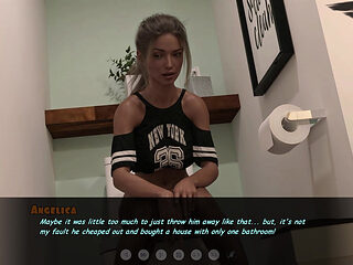 Burning Boundaries 5: Lara's After Shower Handjob on Mike, Stepdaughter Watches