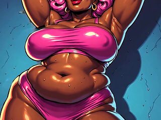 BBW Thick Black Women 3D