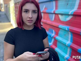 Busty Redhead Judiyu Seduced in Bedroom - Big Tits, Big Booty Blowjob & Cum Swallow